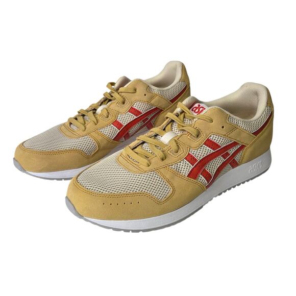 ASICS Mens Lyte Classic Sneakers Shoes Vanilla/Red Clay SZ 11 Suede Running - Picture 3 of 12